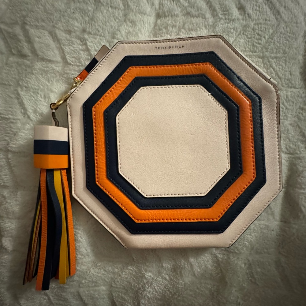 like new Tory Burch Pink Octagon Crossbody (without strap)